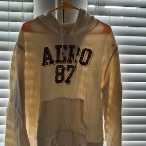 Aeropostale White Hoodie Sweater for Men
